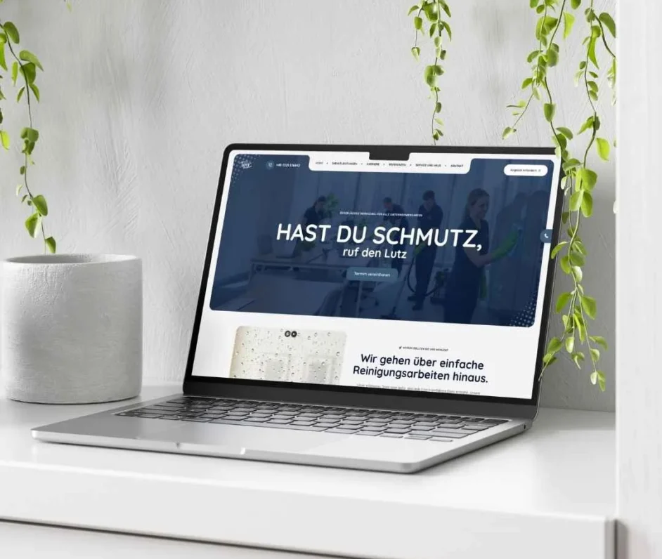 Gebäudereinigung Lutz – WordPress Website by Pixlo