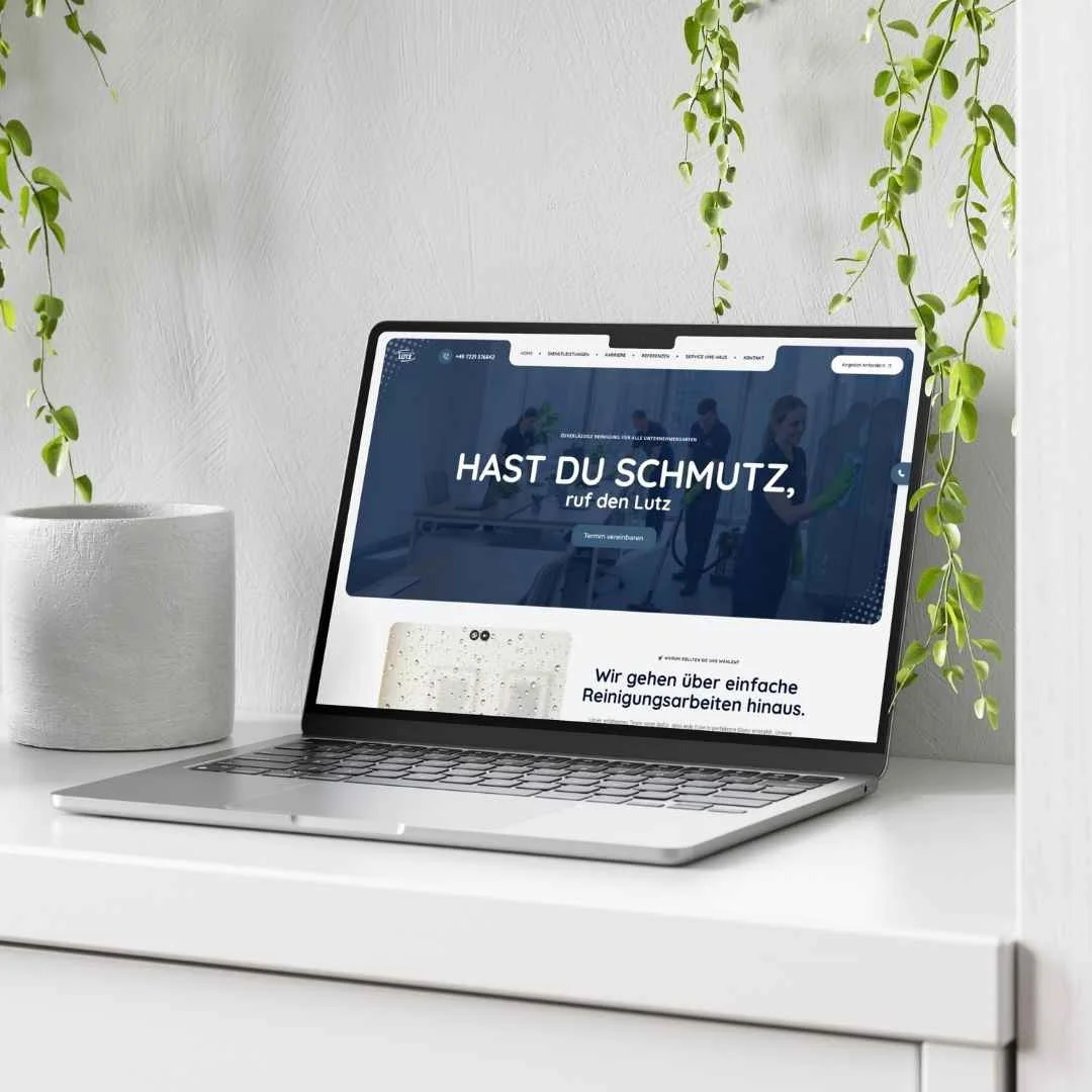 Gebäudereinigung Lutz – WordPress Website by Pixlo